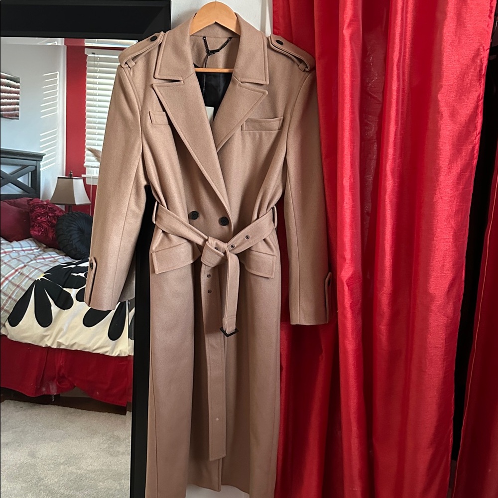 All Saints Italian Wool Belted Coat
UK/10. US/6